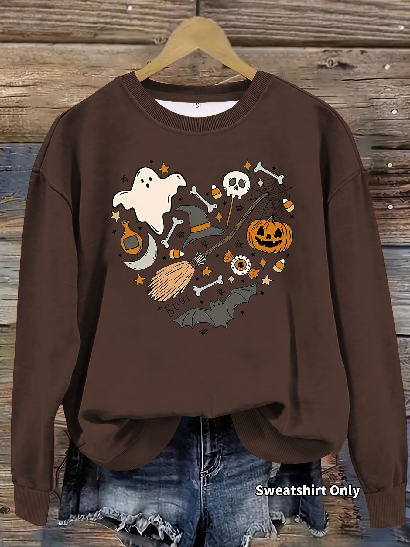 Hoodie Halloween Pumpkin Print - Image 12
