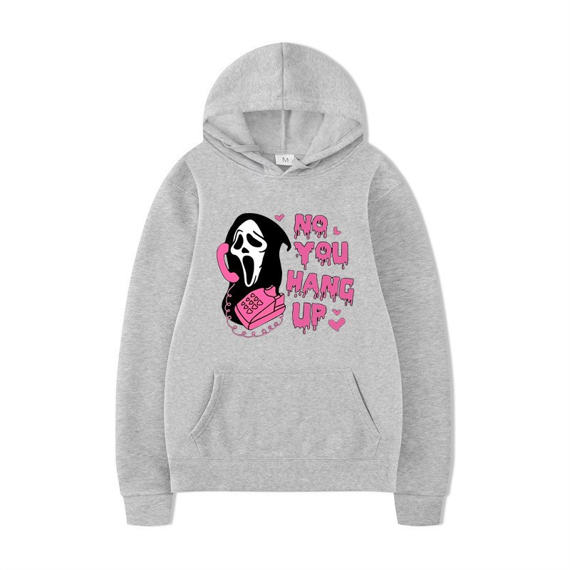 Halloween Hoodie Colorful Print Long Sleeve Loose Casual Top - Image 8