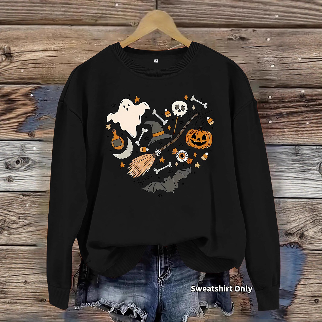 Hoodie Halloween Pumpkin Print - Image 5