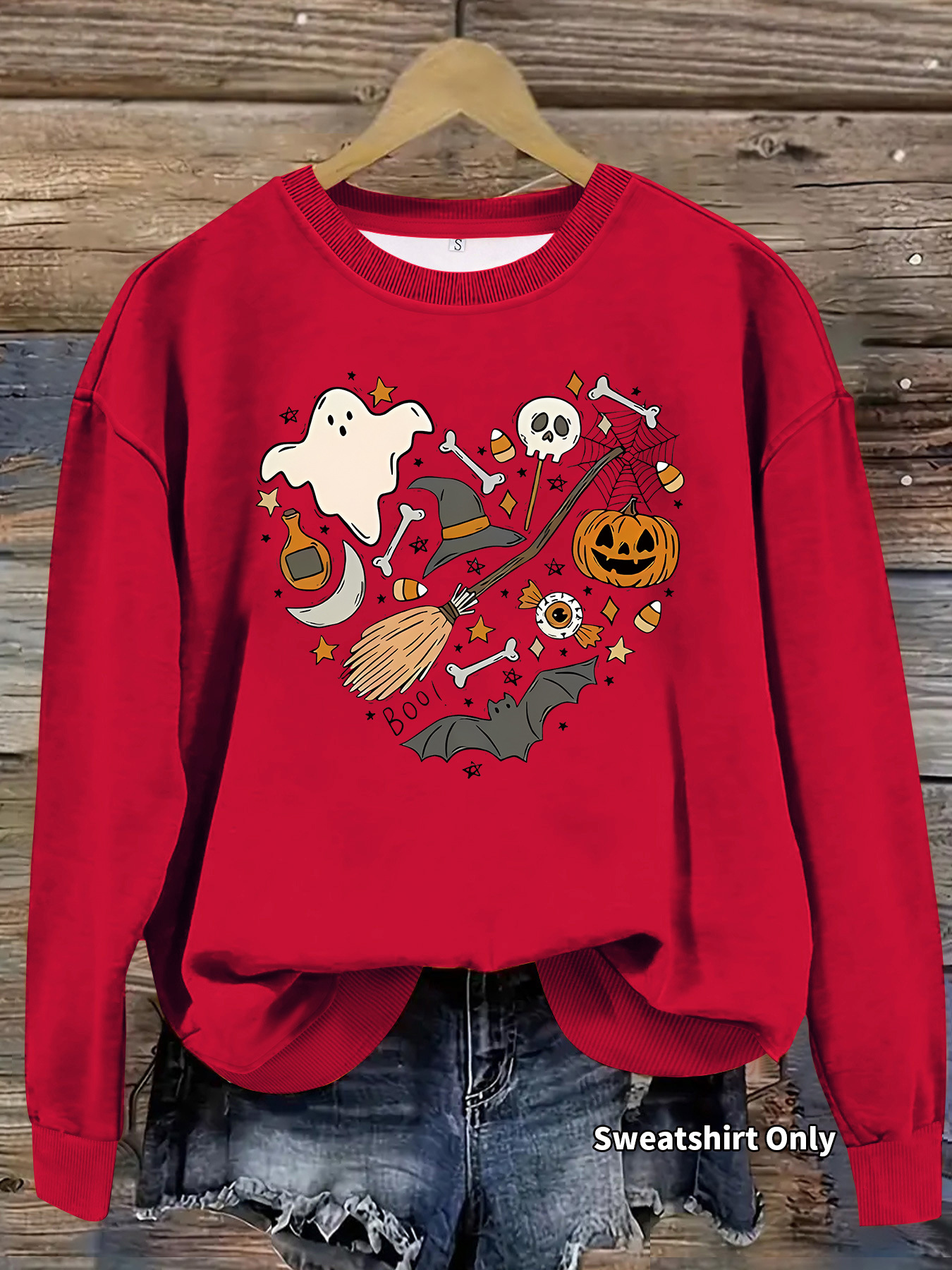 Hoodie Halloween Pumpkin Print - Image 9