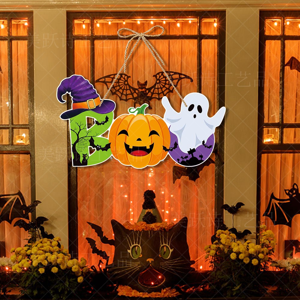 Halloween Door Hanging Decoration Pumpkin Bat Ornament for Halloween Party Decor - Image 4