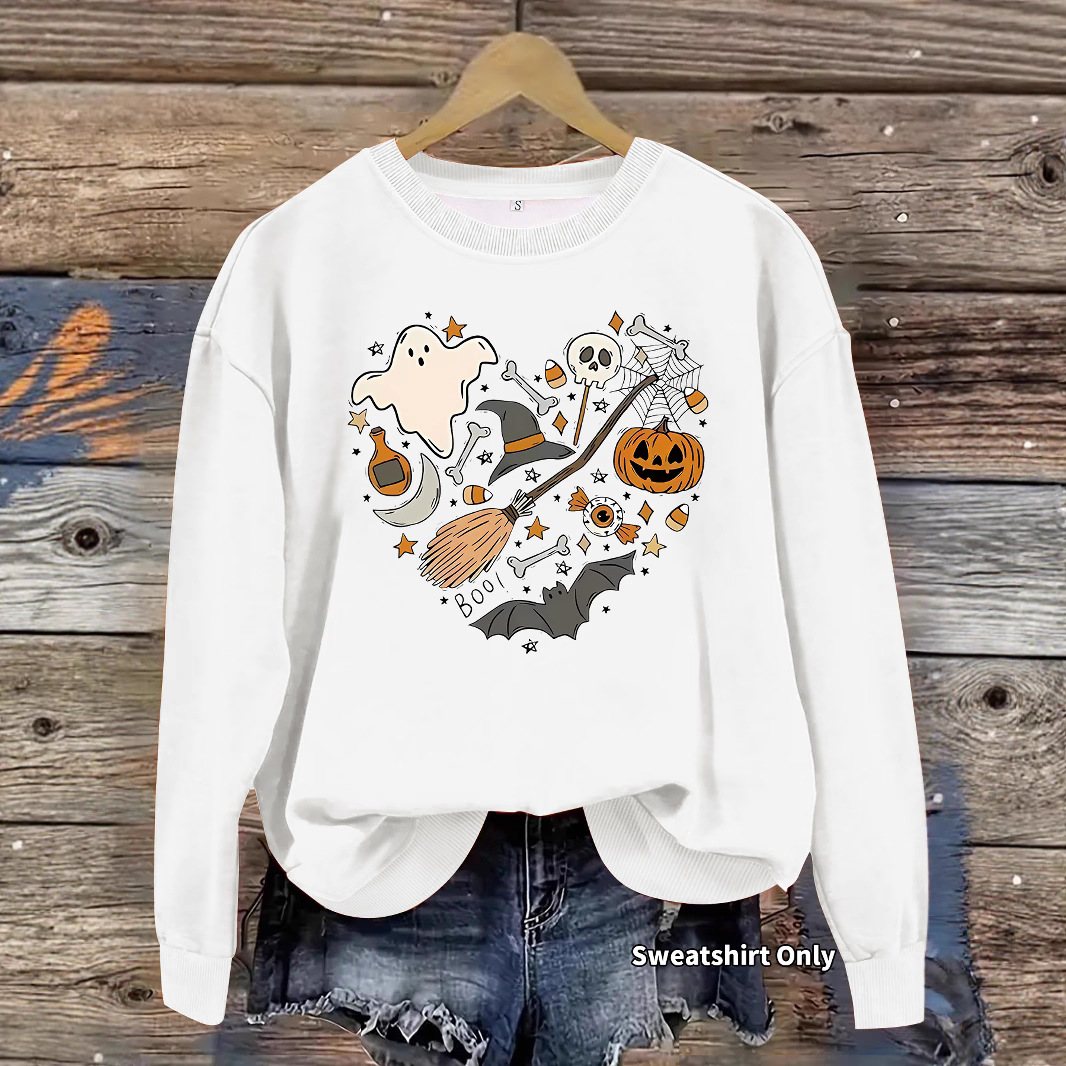 Hoodie Halloween Pumpkin Print - Image 3
