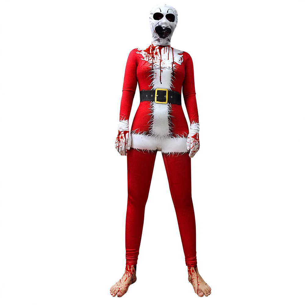 Bloody Halloween Clown Cosplay Costume for Men and Women Stage Performance Outfit - Image 3