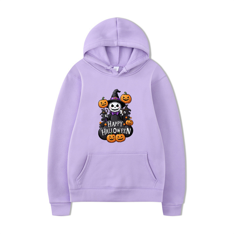 Halloween Series Printed Hooded Long Sleeve Sweatshirt Loose Casual - Image 3