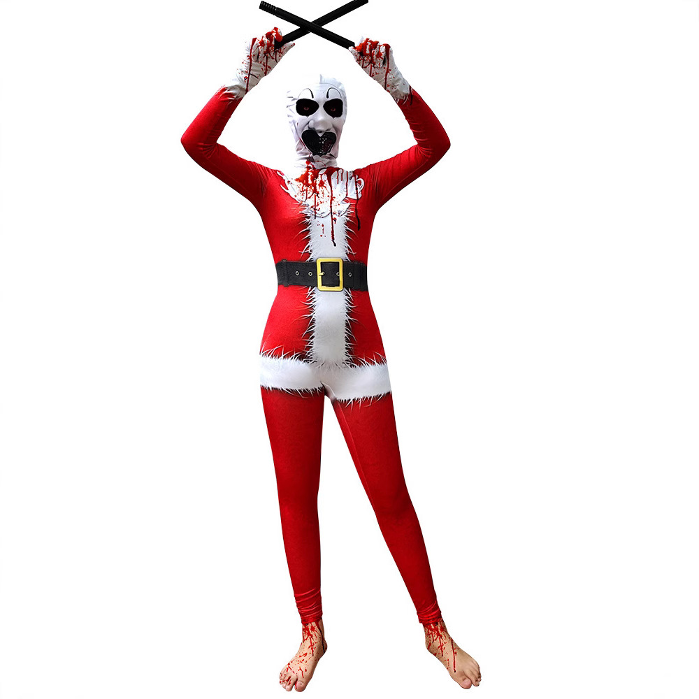 Bloody Halloween Clown Cosplay Costume for Men and Women Stage Performance Outfit - Image 4