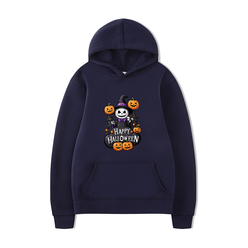 Halloween Series Printed Hooded Long Sleeve Sweatshirt Loose Casual - Image 13
