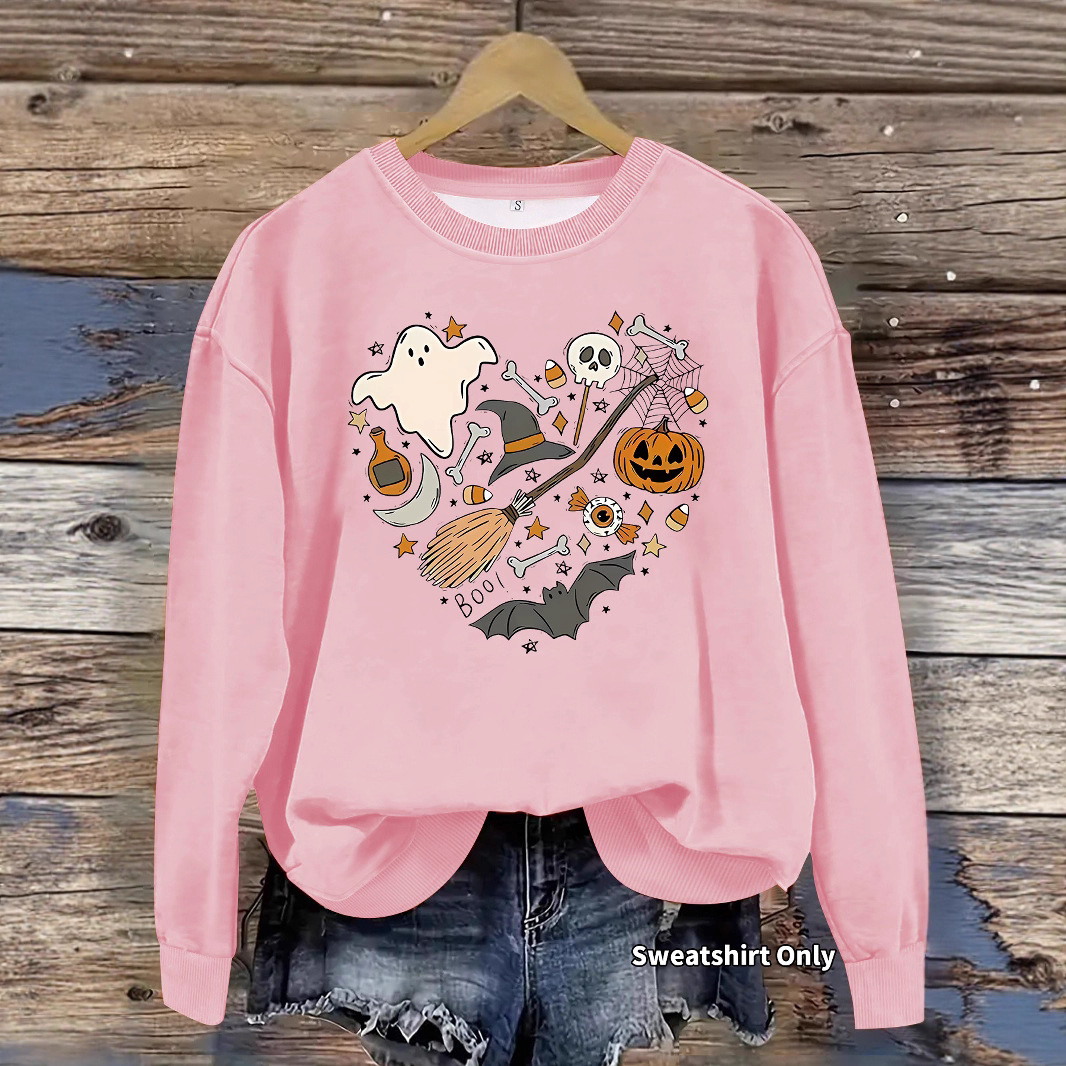 Hoodie Halloween Pumpkin Print - Image 4