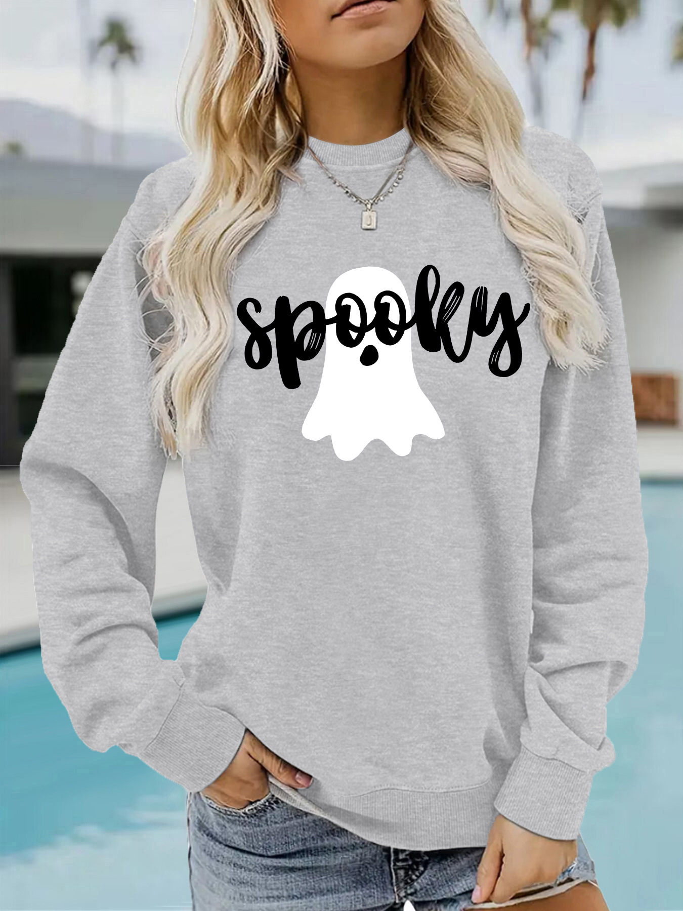 Ghost print hoodie - Image 10