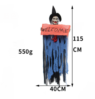 Halloween Hanging Ghost Haunted House Hanging Grim Reaper Cloaks Haunted Horror Props Home Door Bar Club Halloween Decorations - Image 2