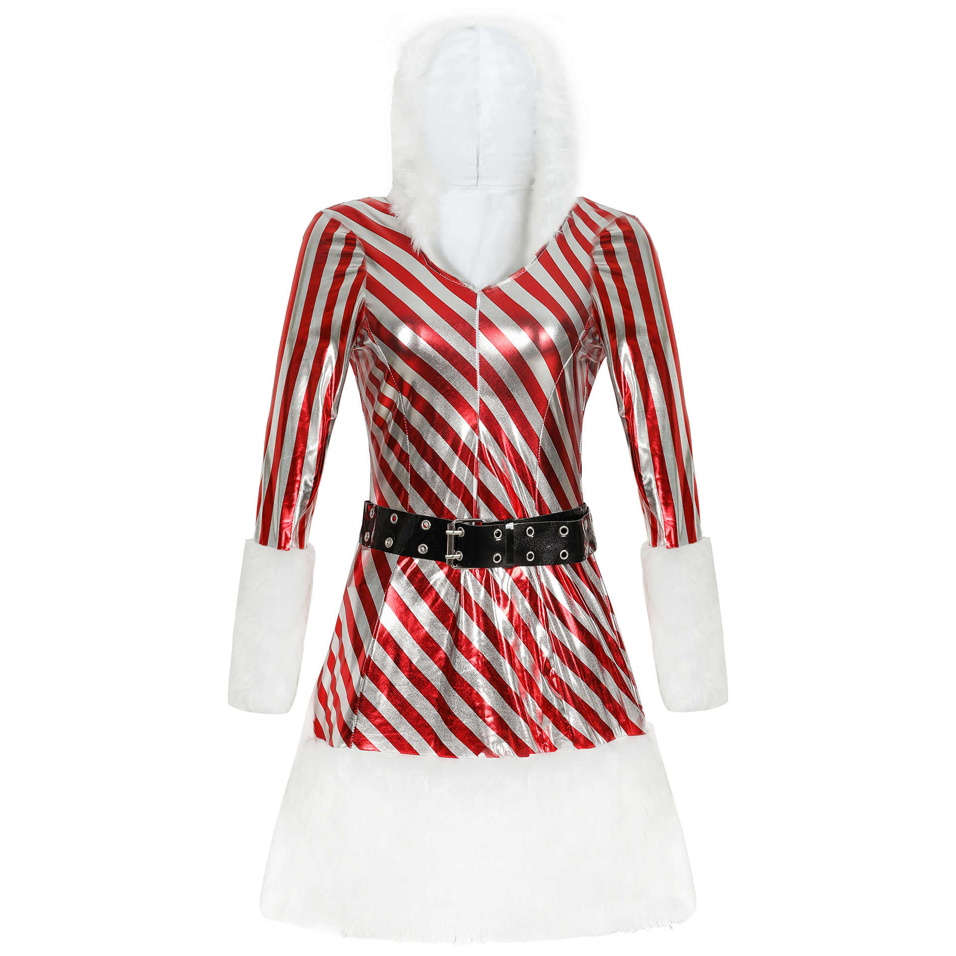 Striped Christmas costume, Christmas costume, COS costume, performance costume, foot set, Christmas costume - Image 6