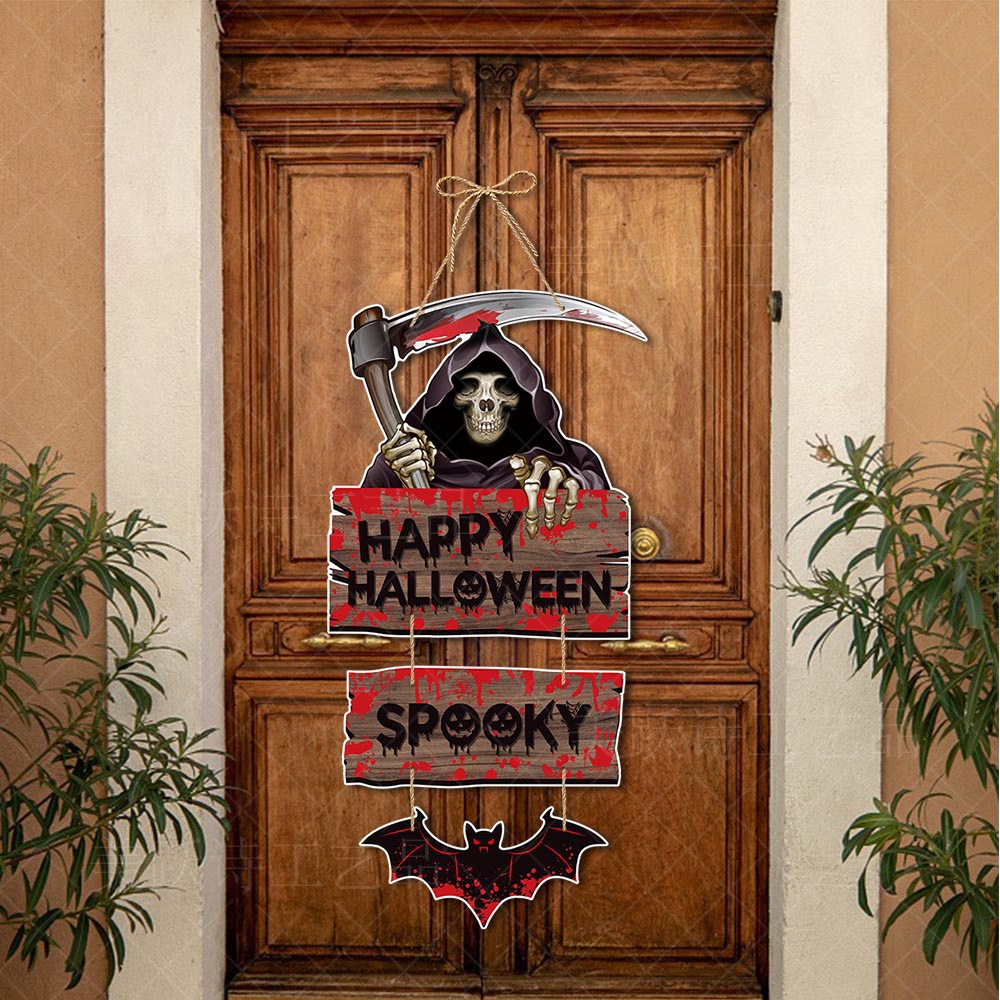 Halloween Door Hanging Decoration Pumpkin Bat Ornament for Halloween Party Decor - Image 3