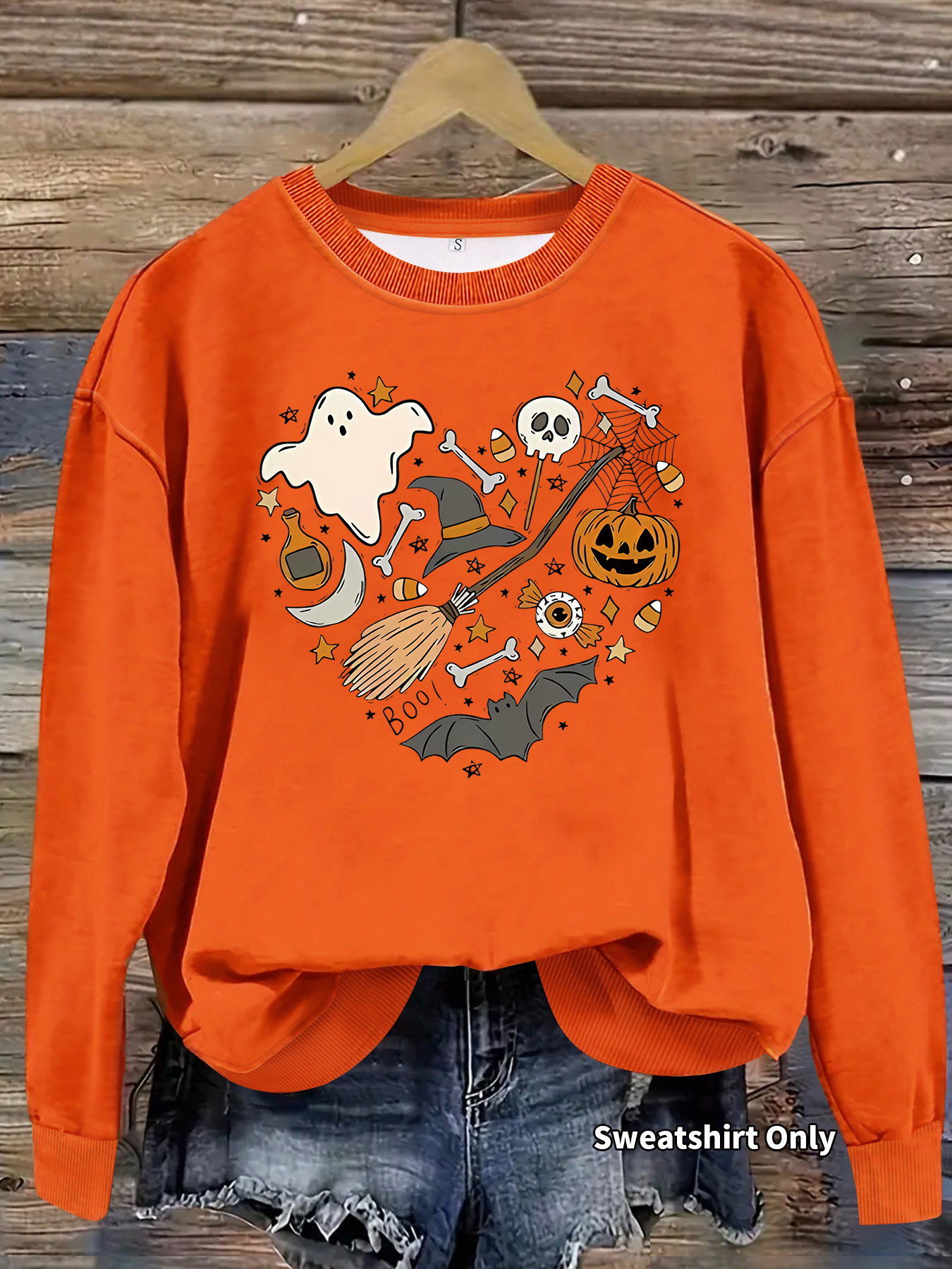 Hoodie Halloween Pumpkin Print - Image 11