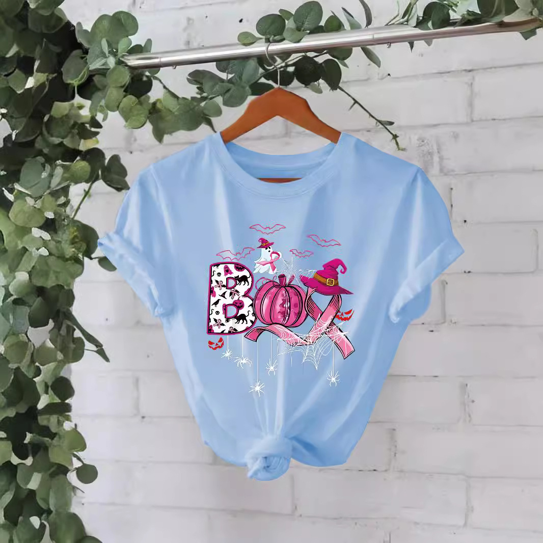 Halloween Pattern Printed T-shirt - Image 5