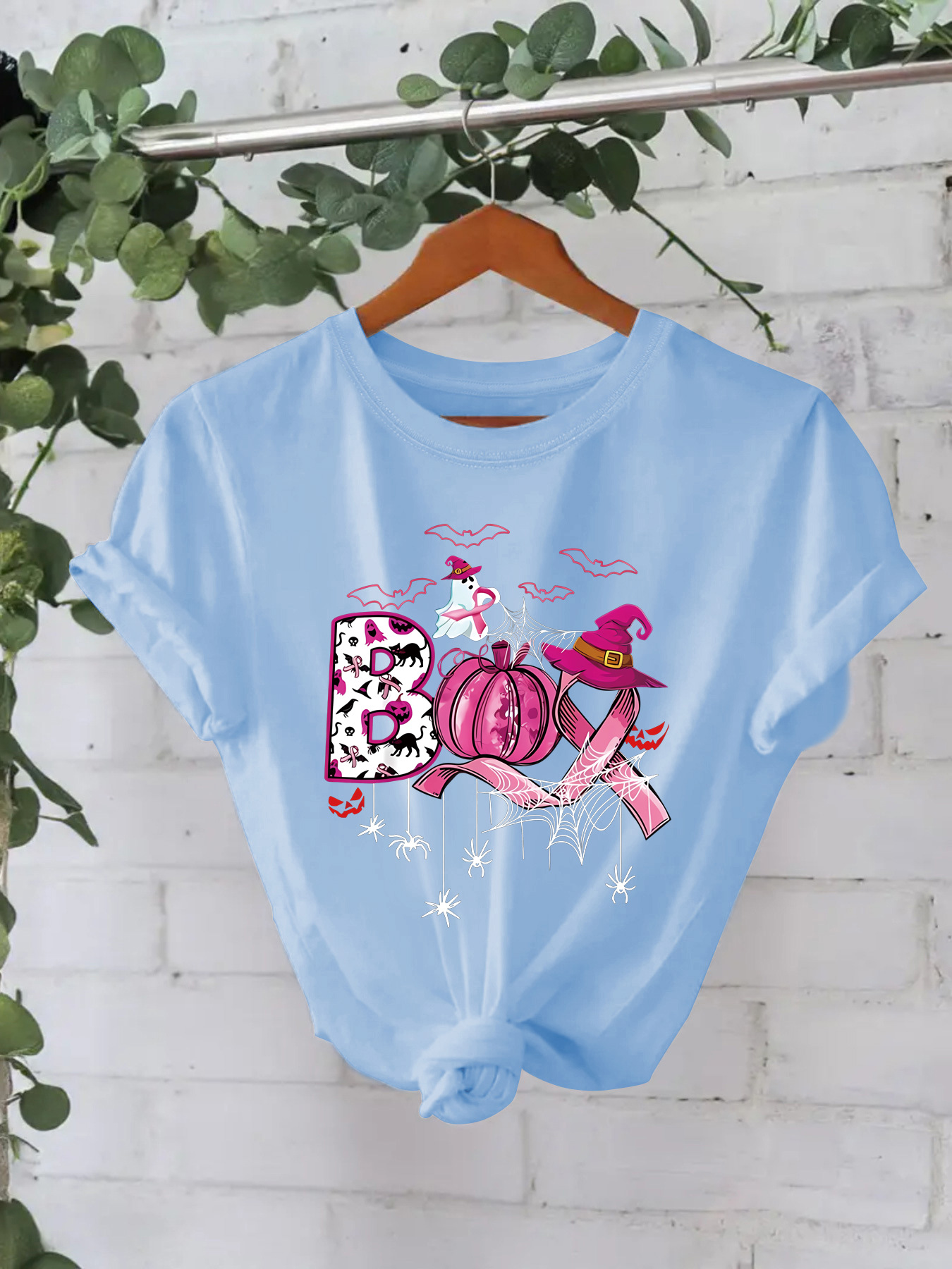 Halloween Pattern Printed T-shirt - Image 10