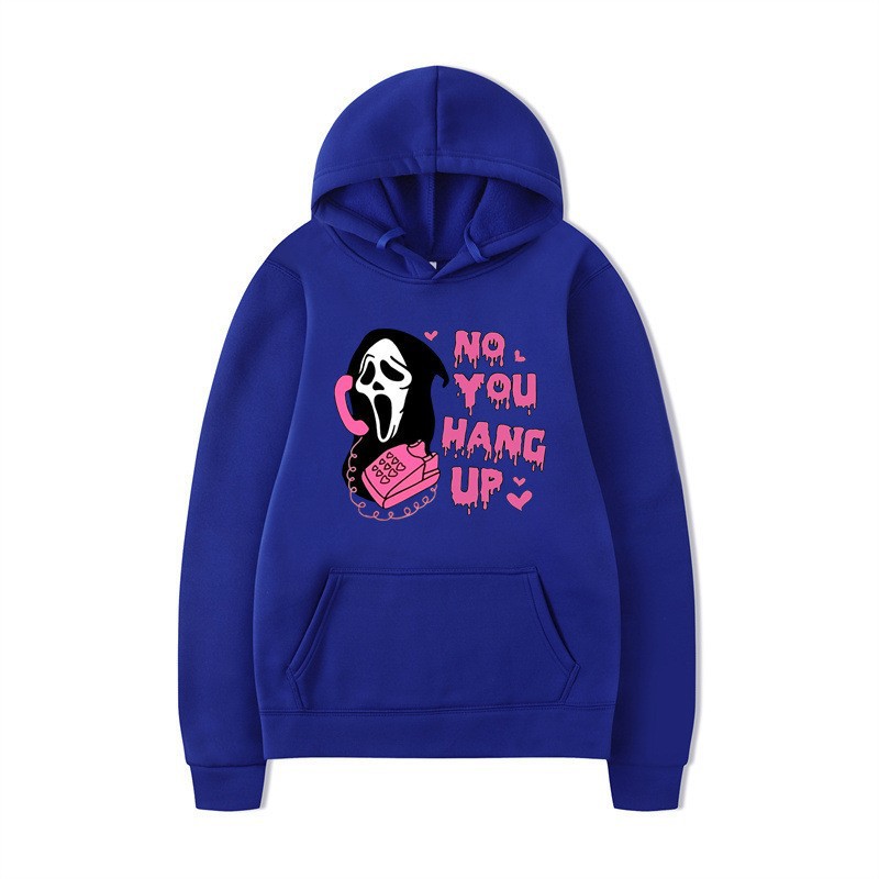 Halloween Hoodie Colorful Print Long Sleeve Loose Casual Top - Image 17
