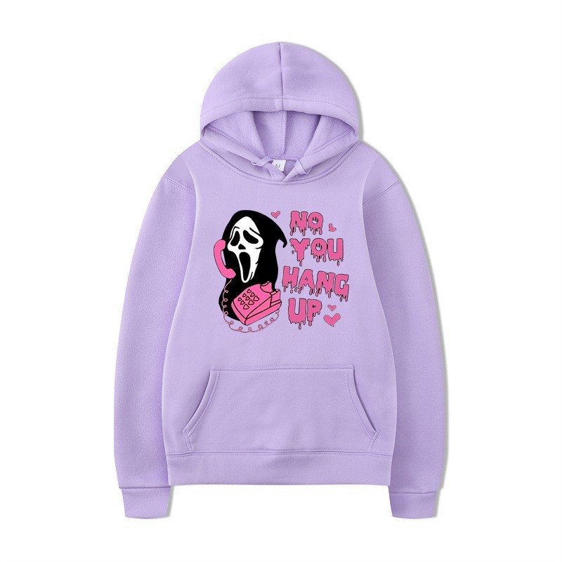 Halloween Hoodie Colorful Print Long Sleeve Loose Casual Top - Image 21