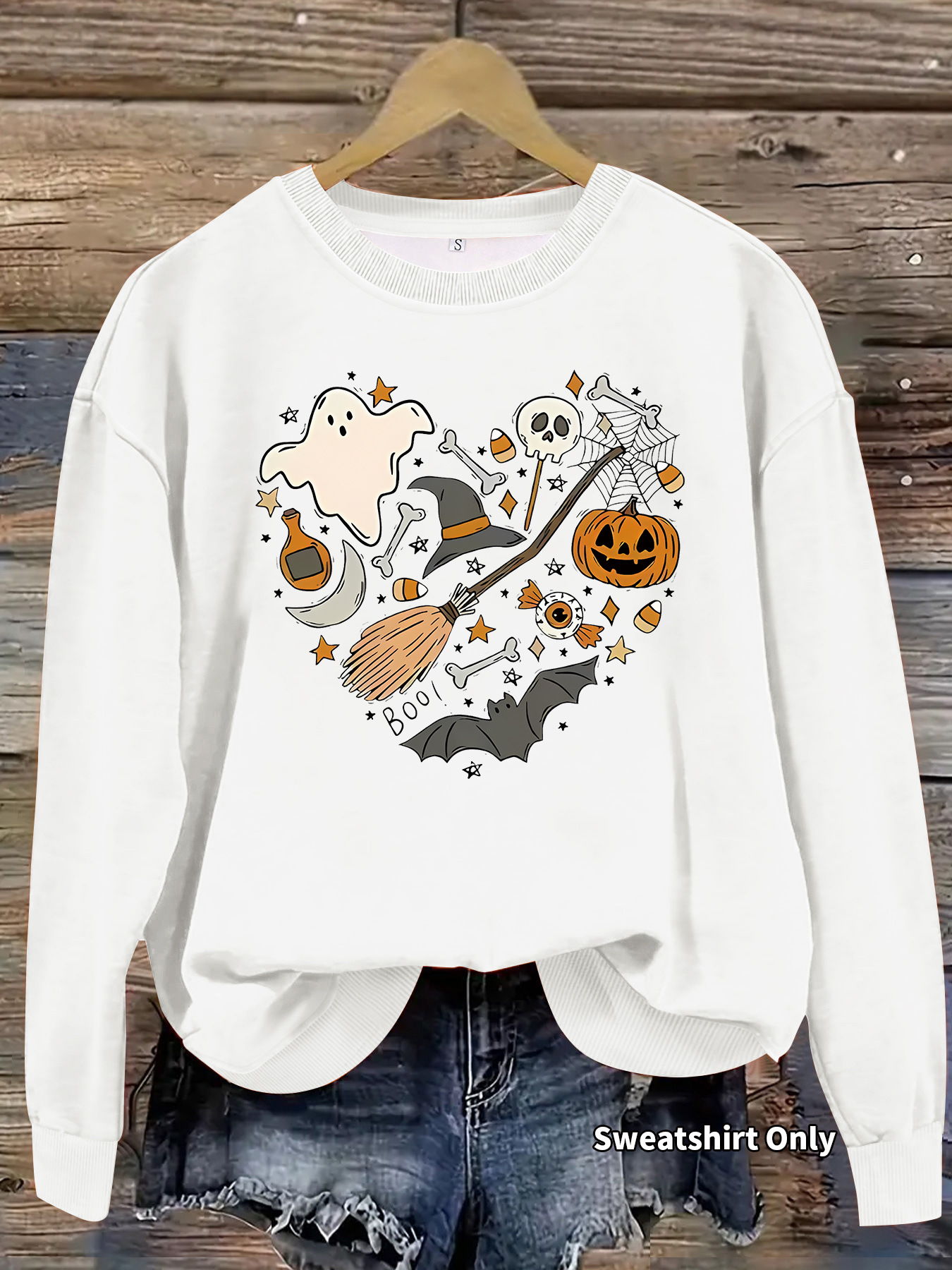 Hoodie Halloween Pumpkin Print - Image 6