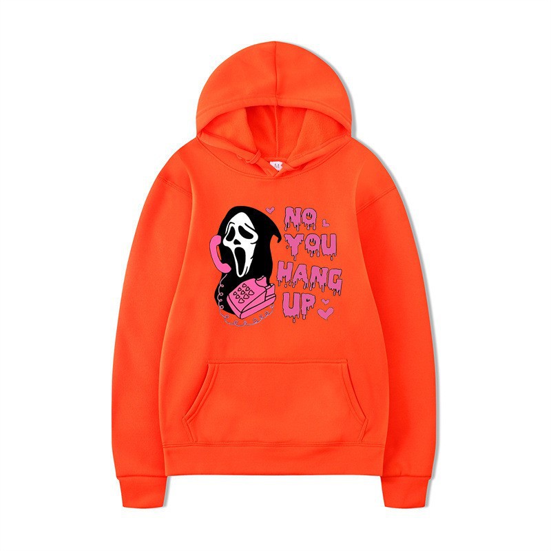 Halloween Hoodie Colorful Print Long Sleeve Loose Casual Top - Image 16