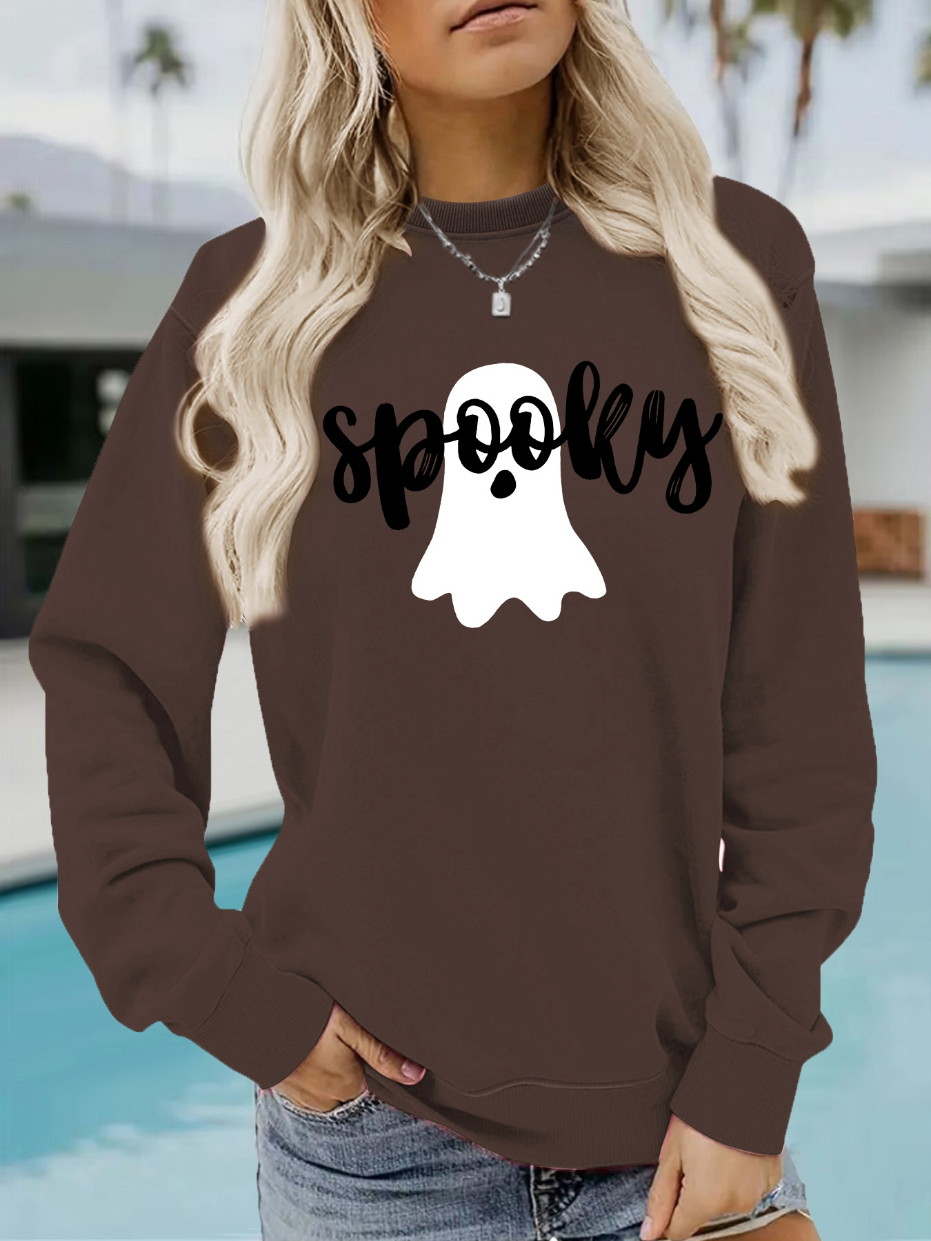 Ghost print hoodie - Image 12