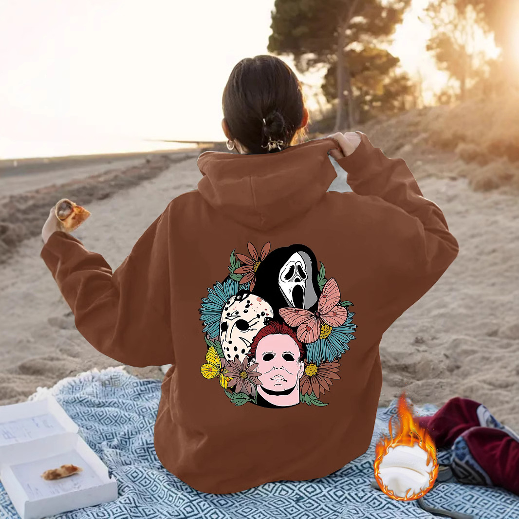 Loose hoodie Halloween hoodie - Image 3