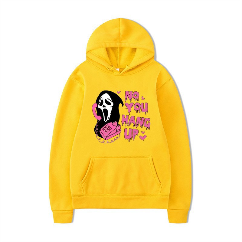 Halloween Hoodie Colorful Print Long Sleeve Loose Casual Top - Image 11