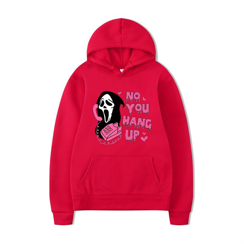 Halloween Hoodie Colorful Print Long Sleeve Loose Casual Top - Image 7