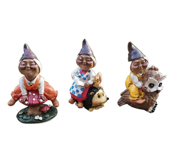 Outdoor witch elf ornaments
