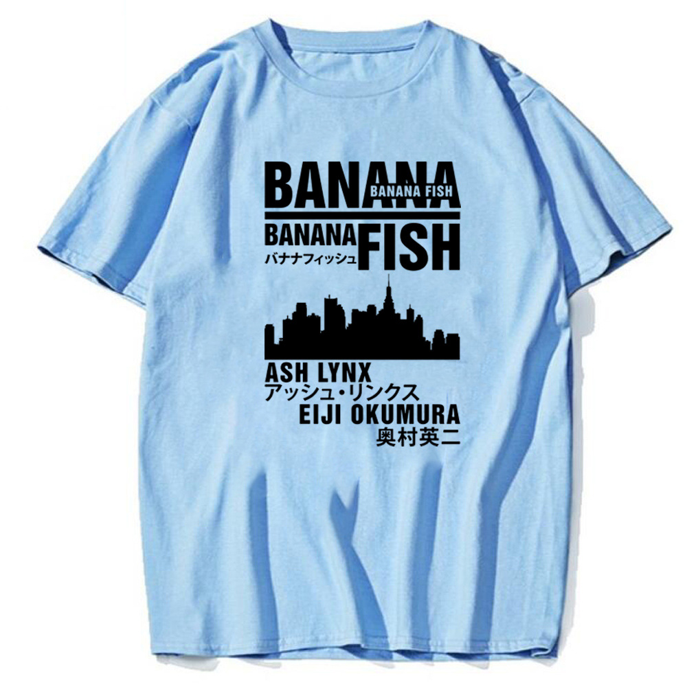 Banana Fish Halloween Printed Black Short Sleeve T-Shirt - Image 18