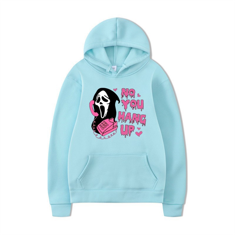 Halloween Hoodie Colorful Print Long Sleeve Loose Casual Top - Image 20