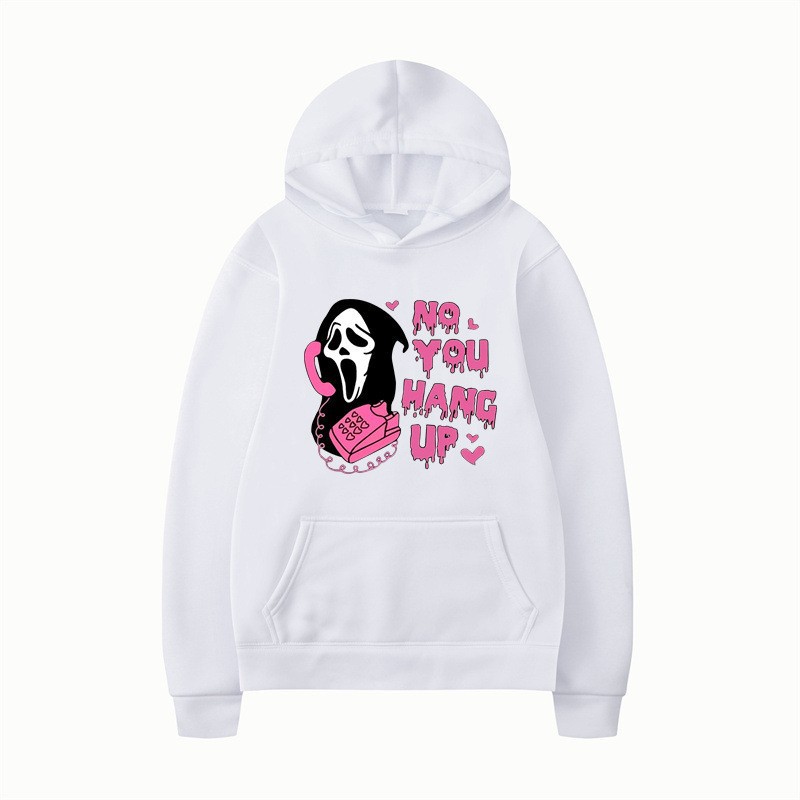 Halloween Hoodie Colorful Print Long Sleeve Loose Casual Top - Image 12