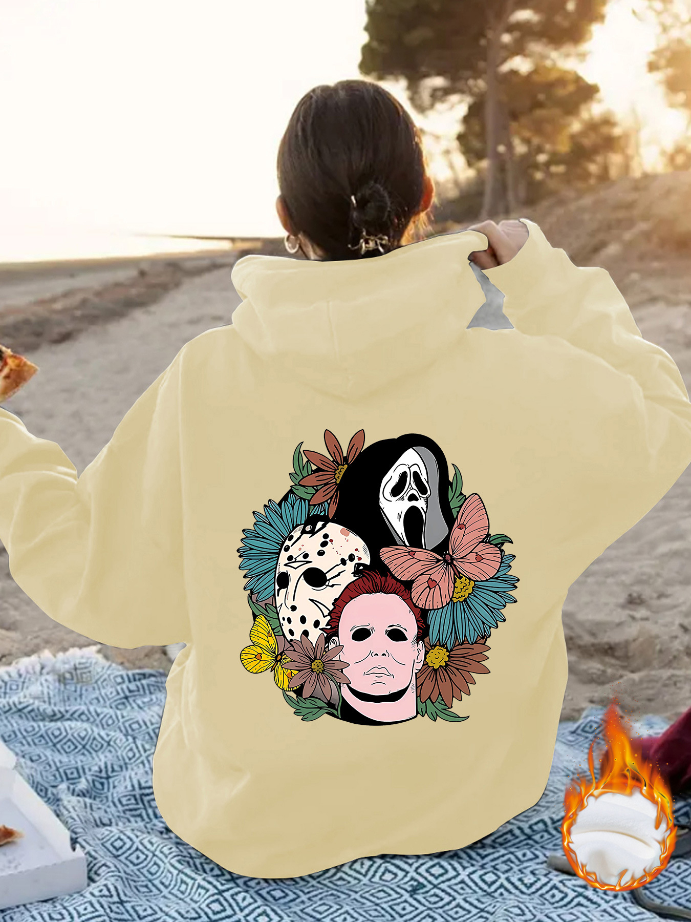 Loose hoodie Halloween hoodie - Image 12