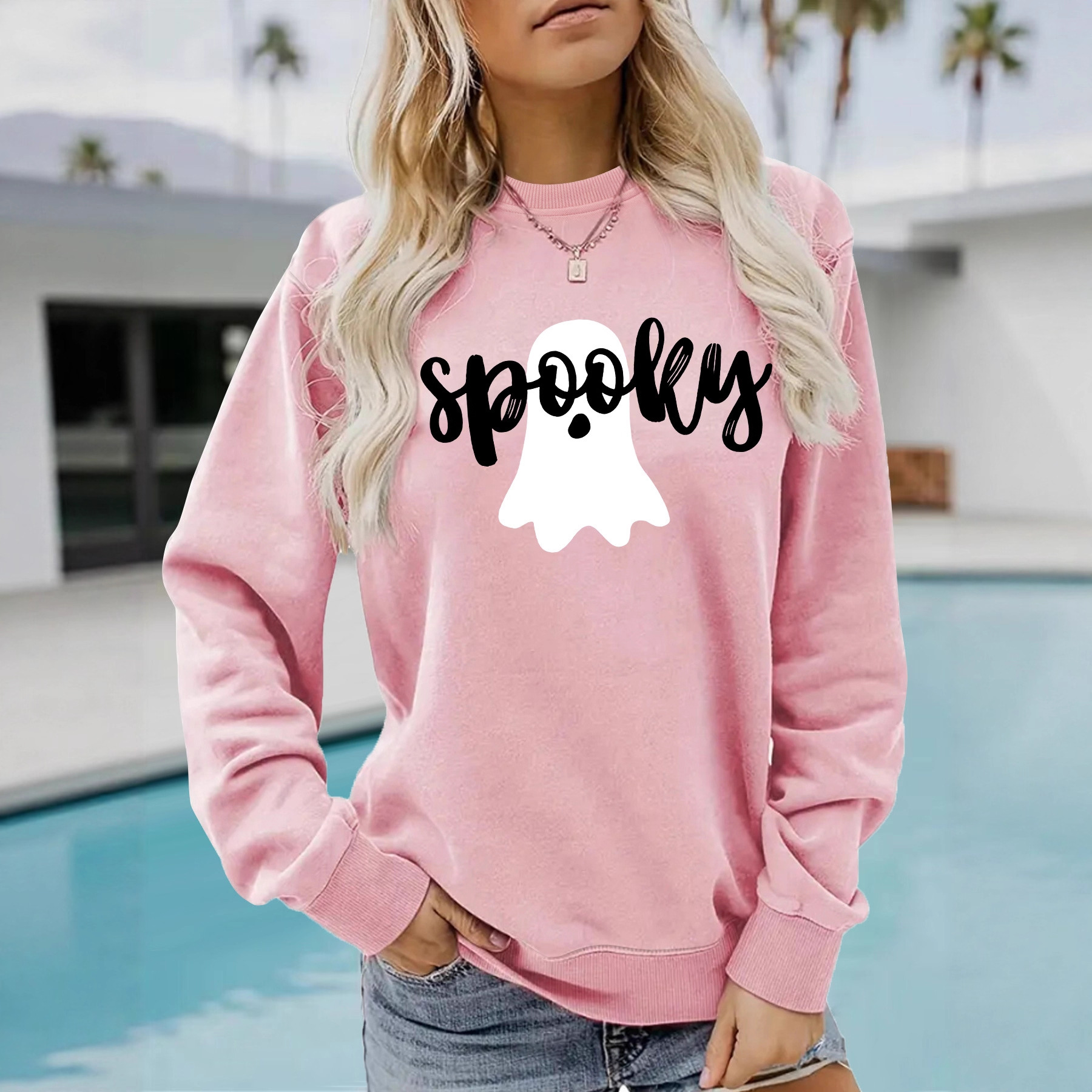 Ghost print hoodie - Image 3
