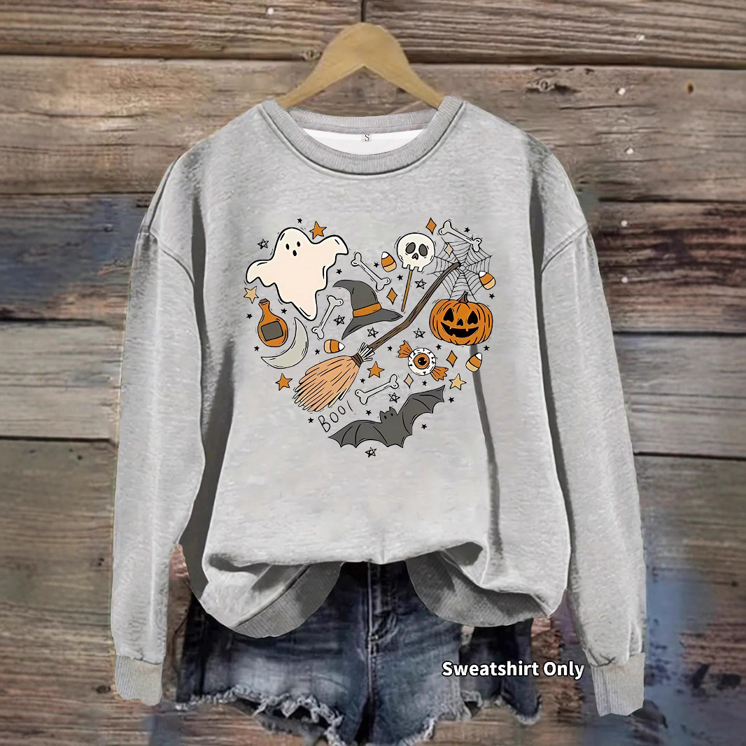 Hoodie Halloween Pumpkin Print - Image 2