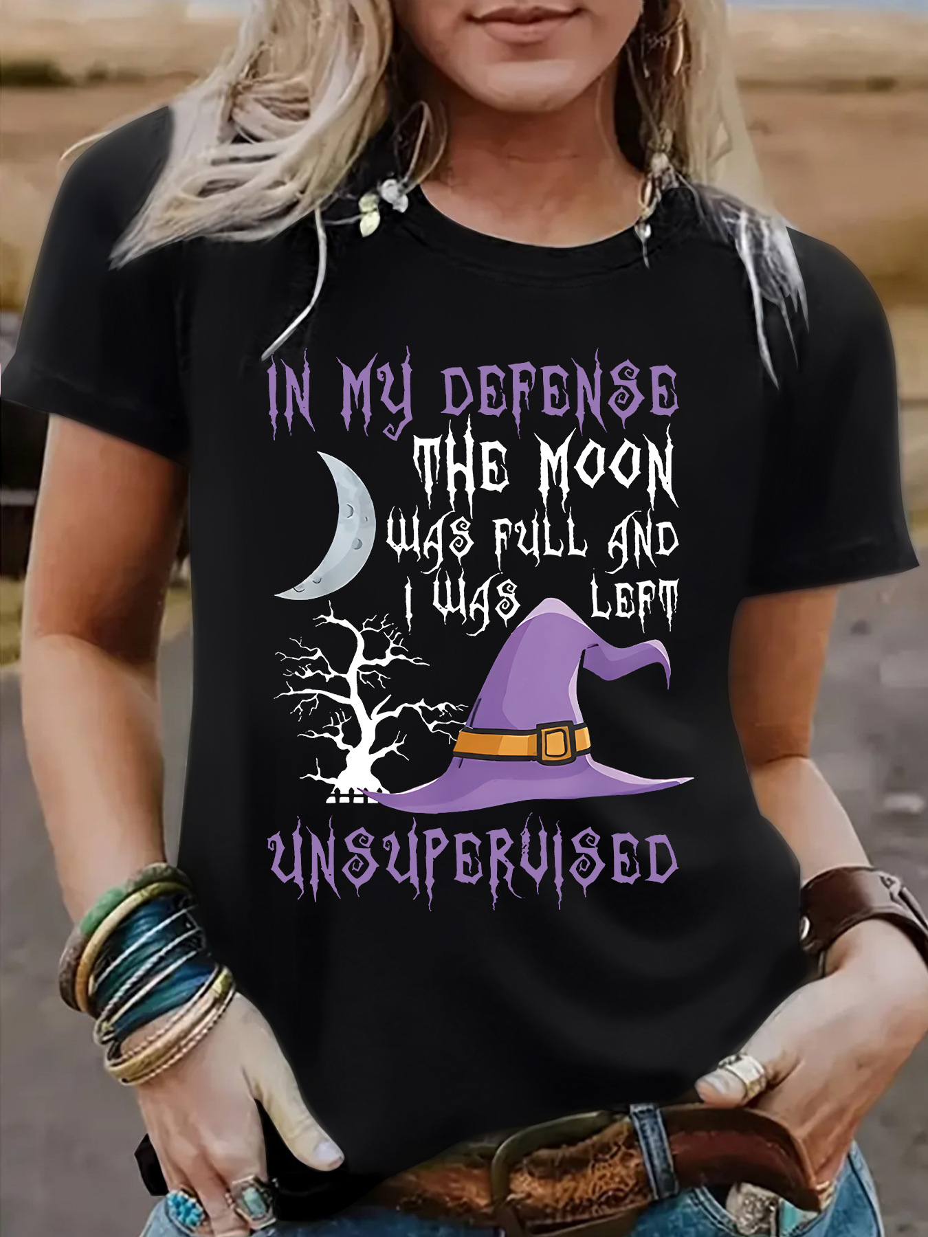 Short sleeved Halloween witch pattern - Image 9