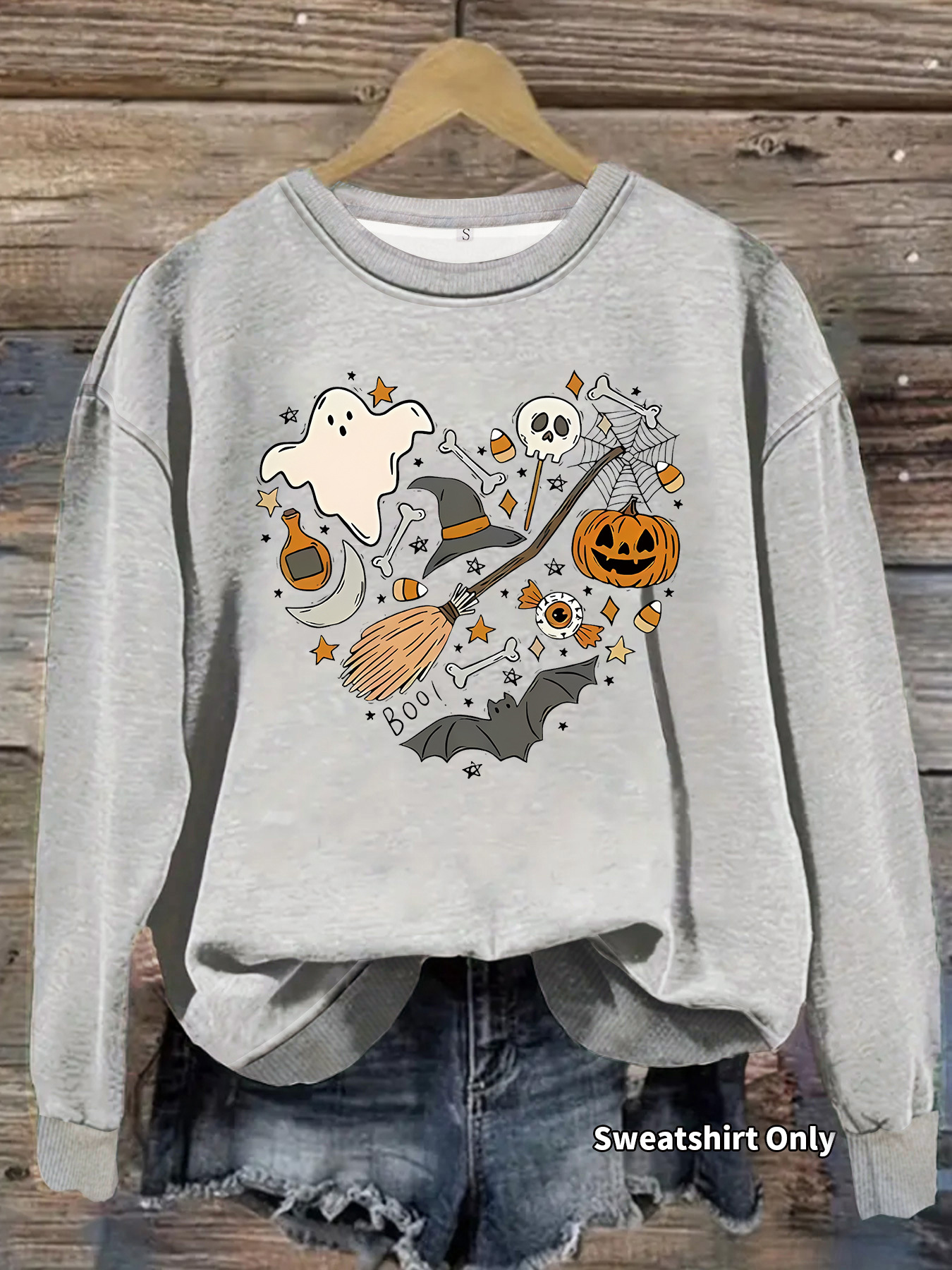 Hoodie Halloween Pumpkin Print - Image 10