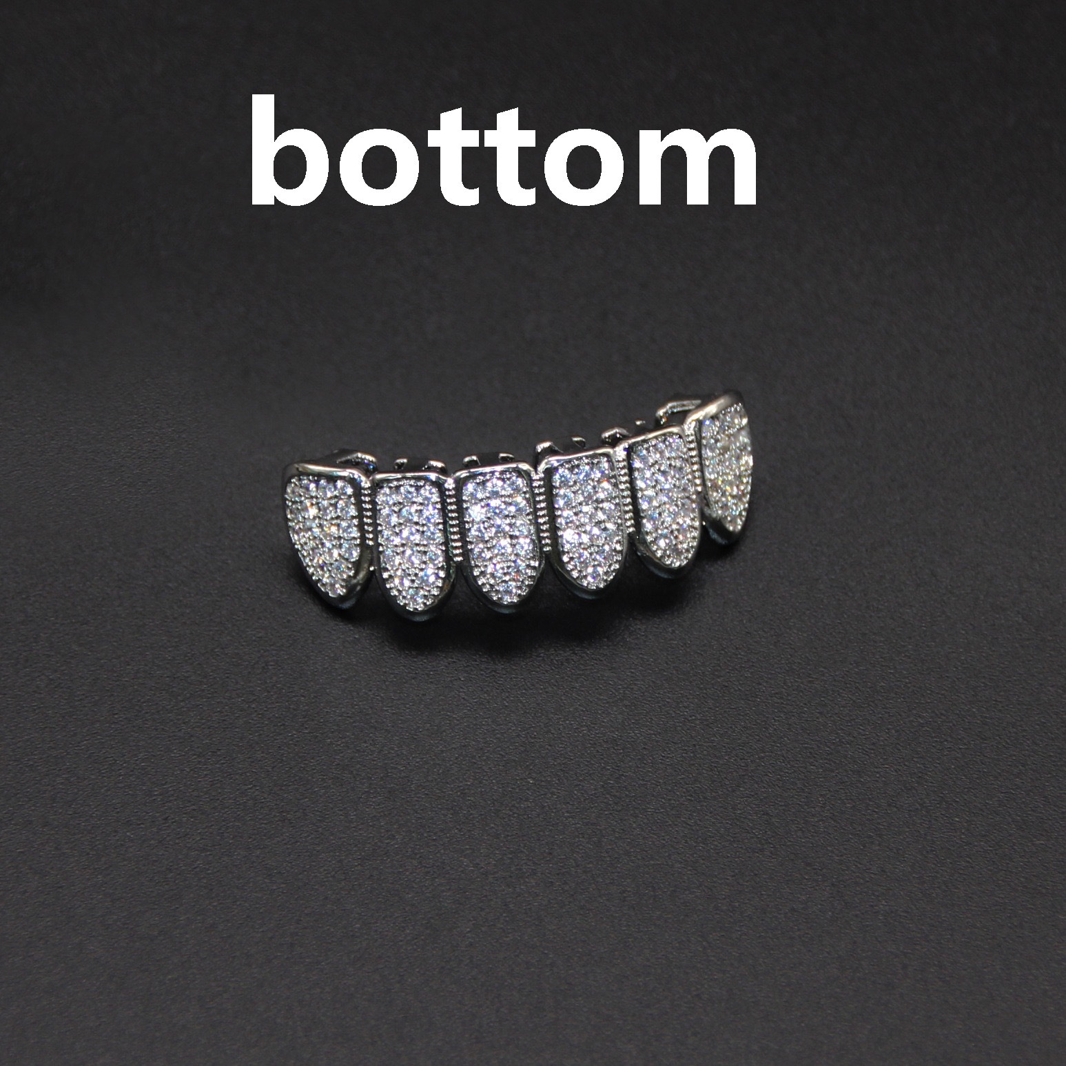 Hip hop braces with copper zircon micro inlaid with real gold Halloween teeth decoration exaggerated hiphopgrills - Image 8
