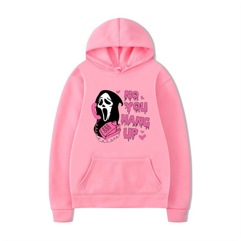Halloween Hoodie Colorful Print Long Sleeve Loose Casual Top - Image 9