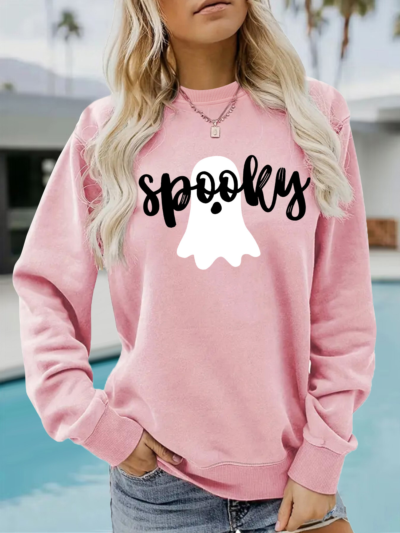 Ghost print hoodie - Image 7