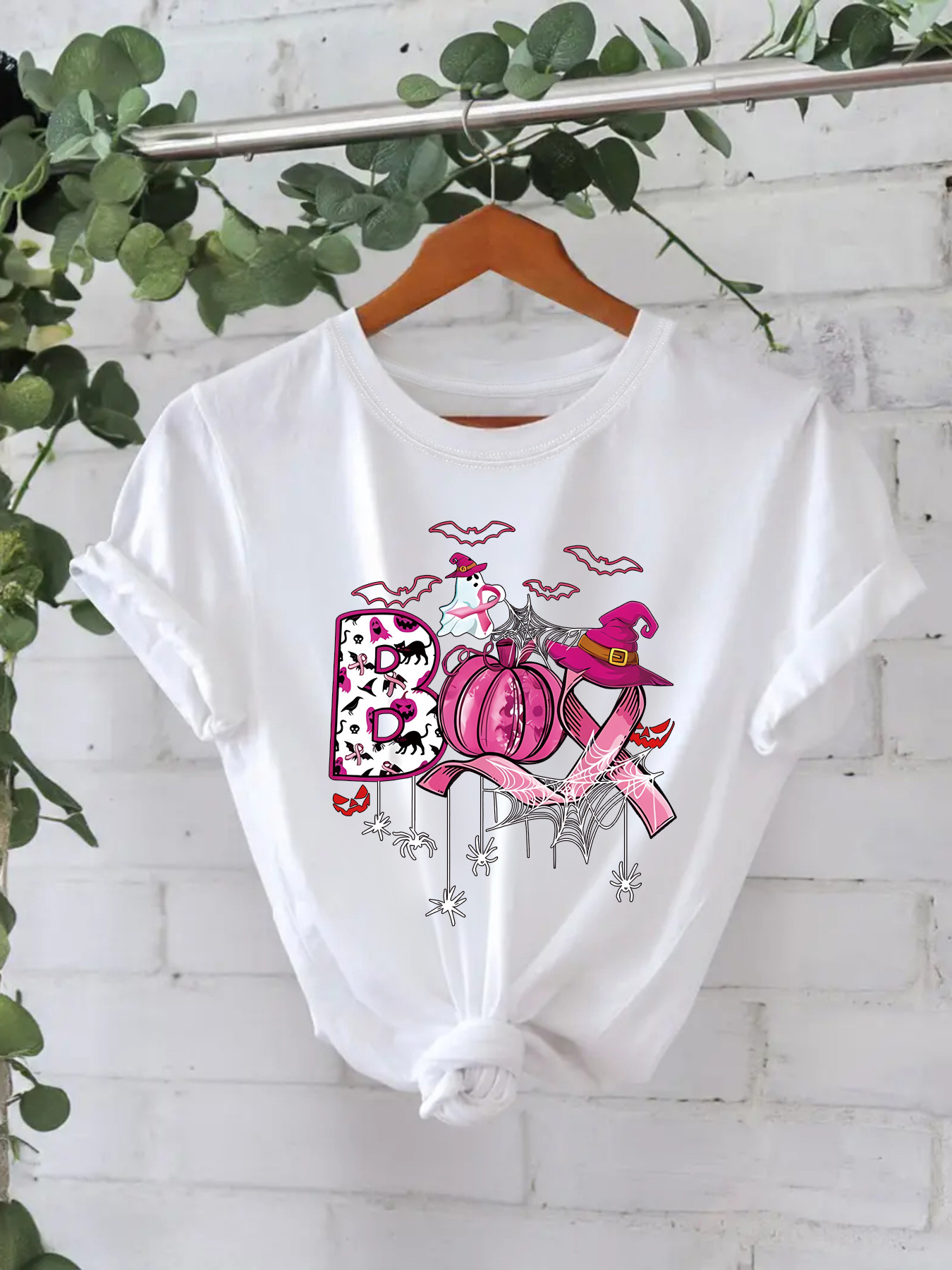 Halloween Pattern Printed T-shirt - Image 6